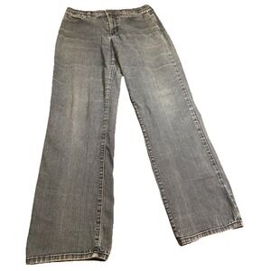 NYDJ Women's Jeans Size 12 Made in USA Blue Denim‎ Straight Leg Stretch